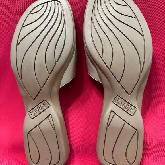 NWT DOCKERS DKRILEY BEACH/PK/GRN Slide Leather Sandals Women’s 6.0 - Picture 4 of 6